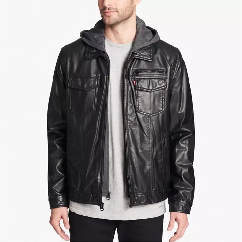 LEVIS CLASSIC HOODED SHERPA TRUCKER JACKET